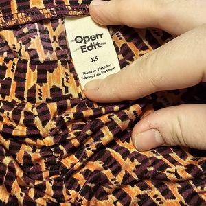 Open edit midi skirt